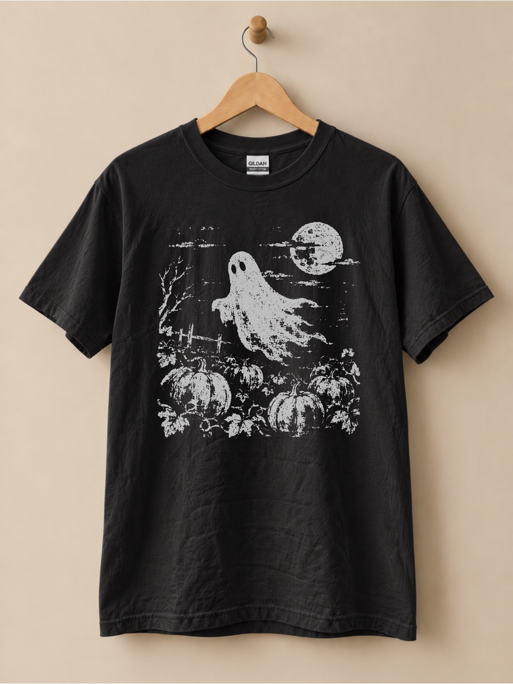 Ghost & Pumpkins Graphic Tee Halloween Spooky Season Unisex T-shirt